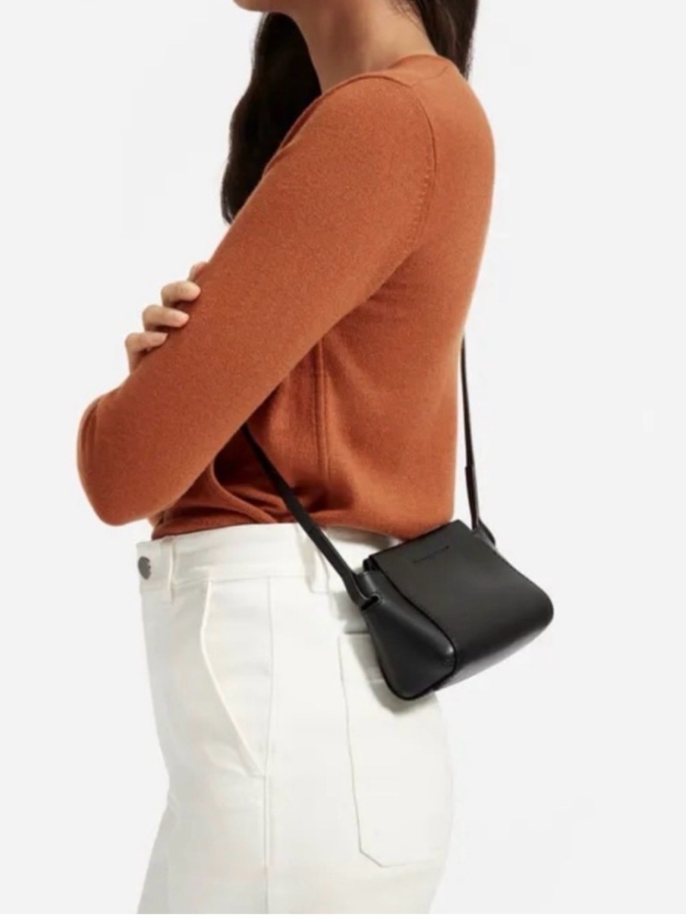 Everlane Black Leather Wallet Clutch
